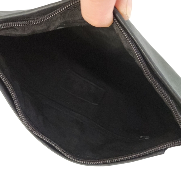 TIGNANELLO Black Leather Crossbody Bag made in Italy - Picture 8 of 14